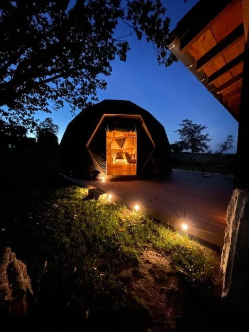 Dome Insolite Cedre Jacuzzi Et Petits Dejeuners Inclus Lagraulet-du-Gers Buitenkant foto