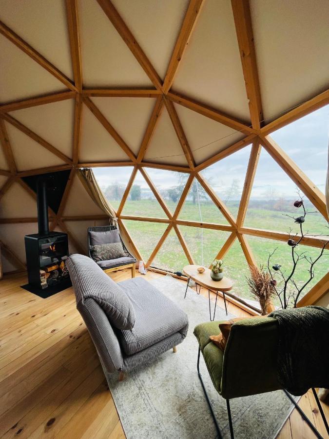 Dome Insolite Cedre Jacuzzi Et Petits Dejeuners Inclus Lagraulet-du-Gers Buitenkant foto
