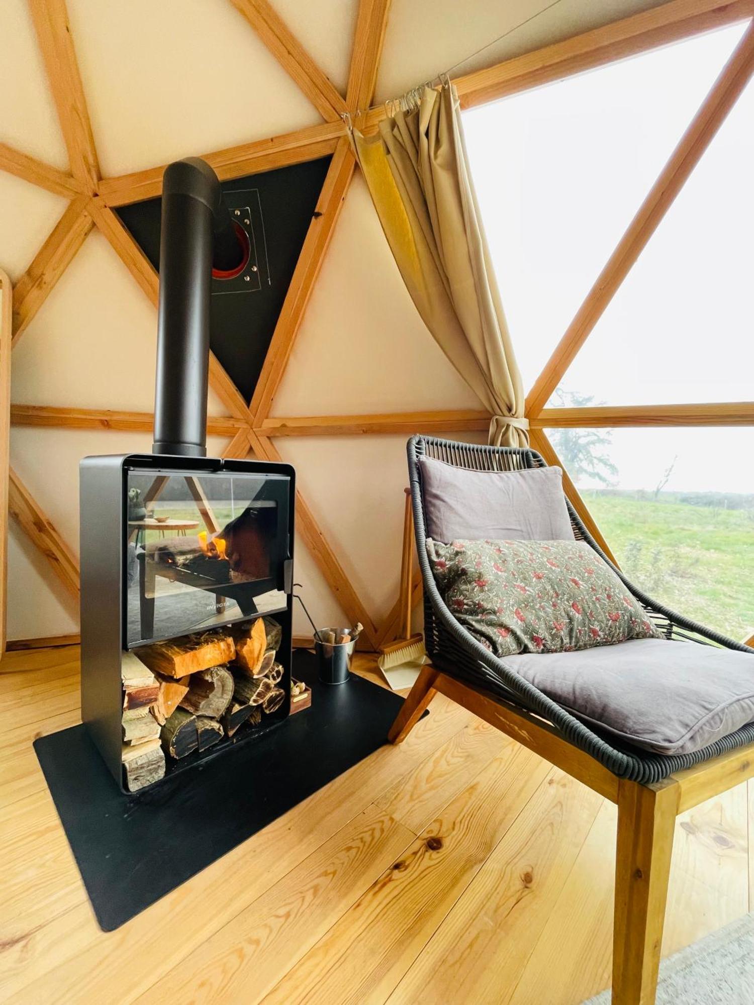 Dome Insolite Cedre Jacuzzi Et Petits Dejeuners Inclus Lagraulet-du-Gers Buitenkant foto